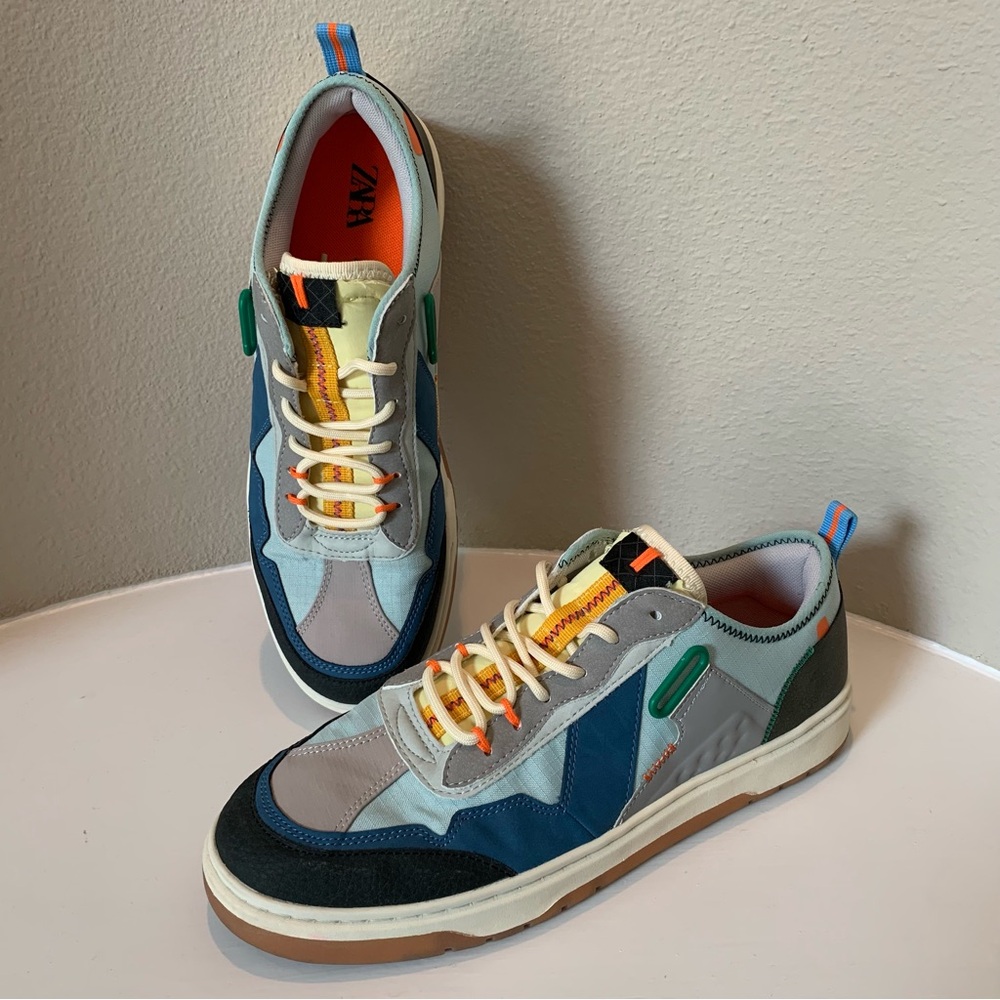 Zara Multi-colored Sneakers with Modern Design Men’s Size 12